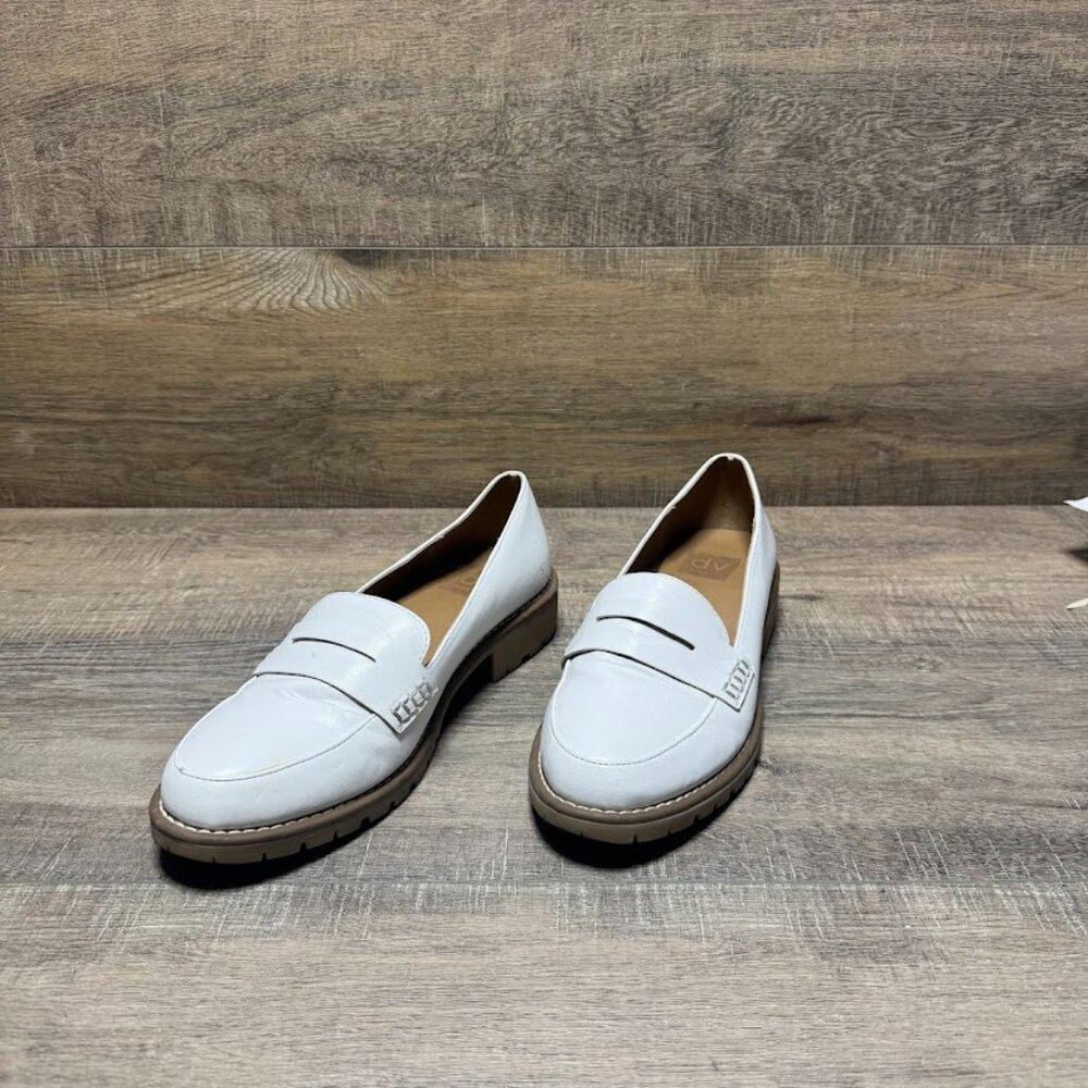 Dolce Vita Cataline White Lug Sole Penny Loafer Women's Size 8